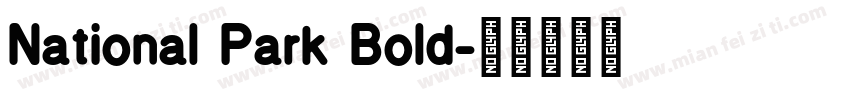 National Park Bold字体转换